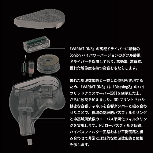 Moondrop 水月雨 Variations 水月雨VARIATIONS 变奏曲1DD+2BA+2EST 入耳式耳机| 水月雨